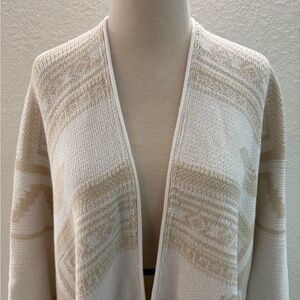 Muan Tzolkin Venus Ivory &‎ Beige Pashmina/Poncho/Jorongo One Size EUC